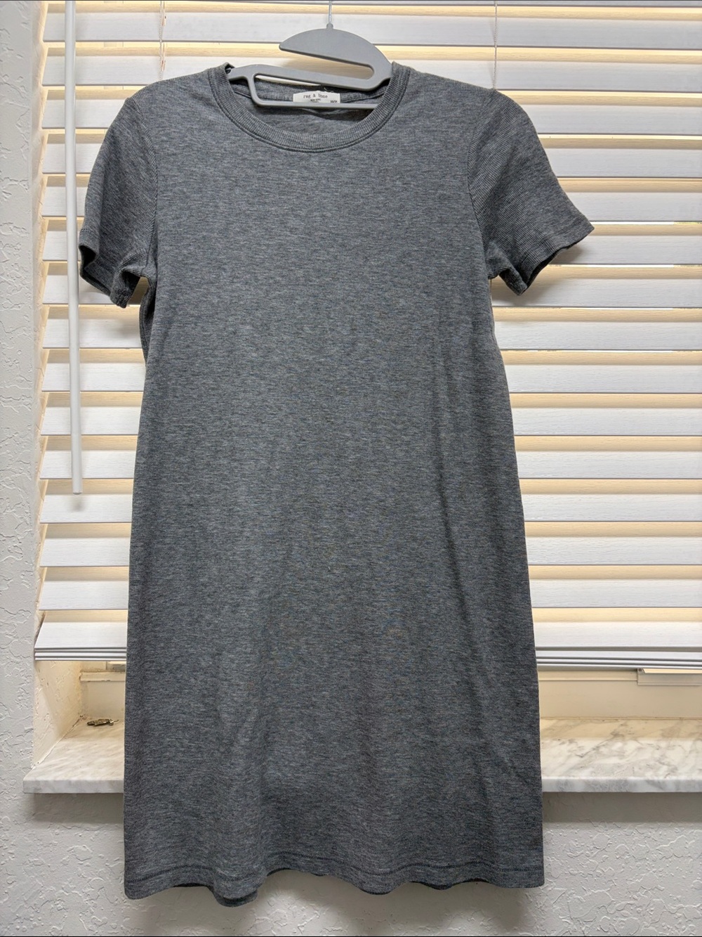 Rag & bone Heather Gray Short Sleeve Tee Dress